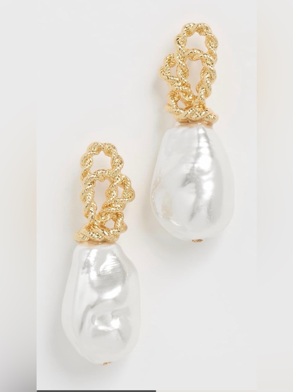 Lele sadoughi pearl knot earrings